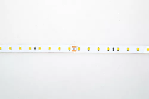 Лента светодиодная SMD тёпло-белая DC24V 12W/m 3000K 1842Lm/m 80д/м CRI>85 IP20, упаковка 5 метров, ширина 10мм, высота 2мм, самоклейкая