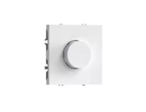 Светорегулятор поворотный Triac LED 100Вт, активная нагрузка 300Вт, цвет глянцевый белый, серия S08 Donel
