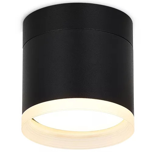 Светильник накладной поворотный под LED-лампу с цоколем GX53 D84xH85мм IP20, черный, без лампы