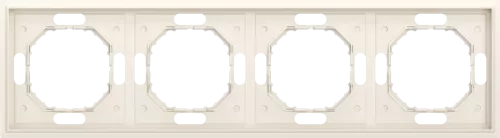 Рамка Podium 4-я, цвет матовый кремовый, серия S08 Donel