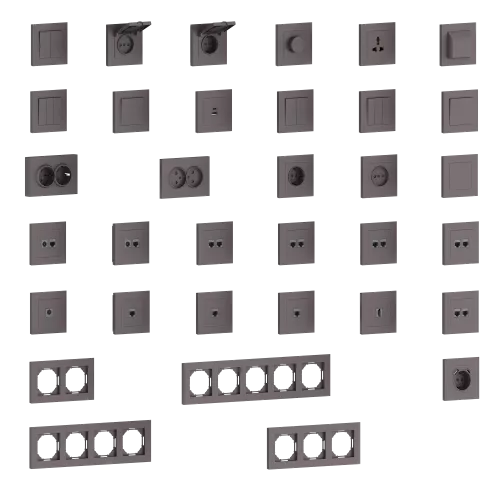 Рамка 4-я, цвет мокко, серия A07 Donel