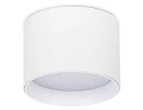 Светильник накладной под LED-лампу с цоколем GX53 D85xH60мм IP20, белый, без лампы