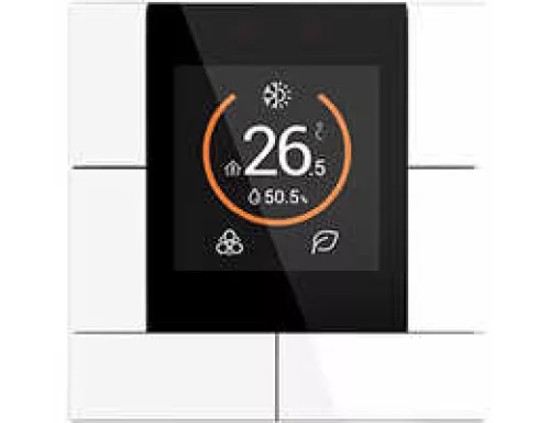 KNX многофункциональный термостат 55х55мм, цвет белый
