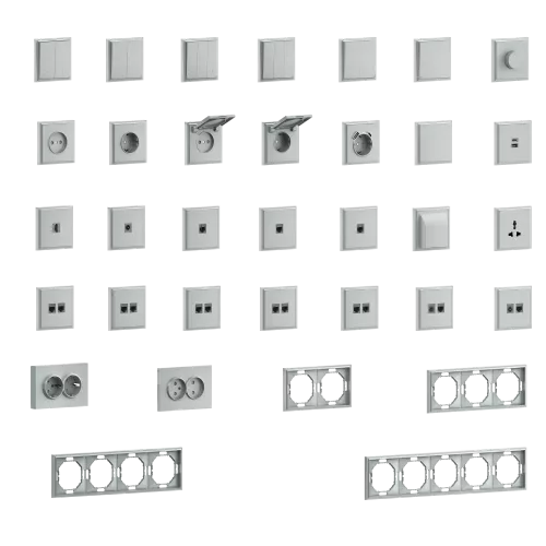 Рамка Podium 4-я, цвет серый графит, серия S08 Donel
