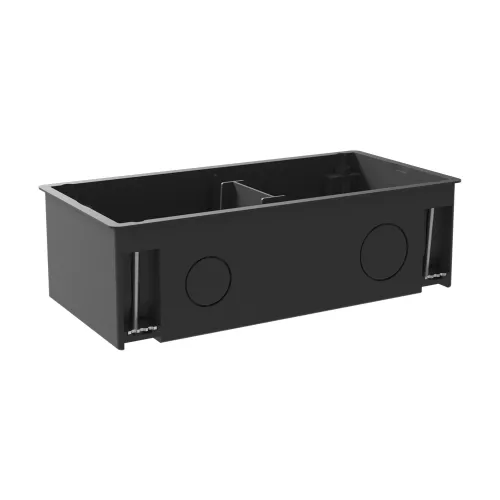 Коробка для установки в фальш-пол лючков на 2 модуля 45х45мм типа DFB22ZMR и DFB22MR