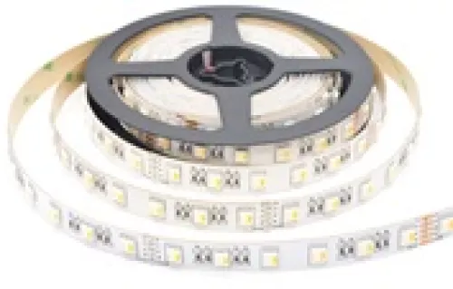 Лента светодиодная SMD RGB+Warm DC24V 19,2W/m 3000K 1000Lm/m 60д/м CRI>90 IP20, упаковка 5 метров, ширина 12мм, высота 3мм, самоклейкая