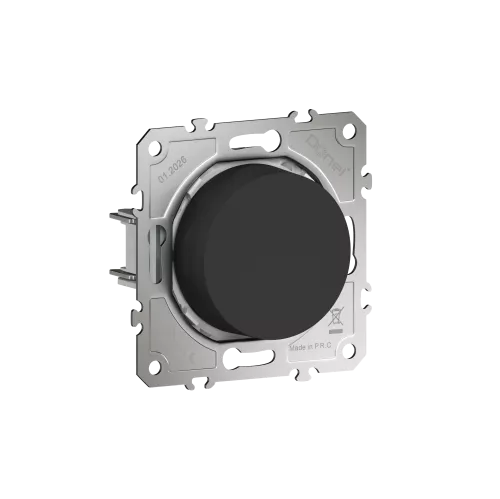 Светорегулятор Triac поворотный, LED-лампы 100Вт, акт.нагрузка 300Вт, цвет матовый карбон, серия D16, Donel