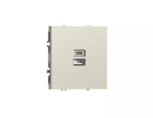 USB-зарядка типа A+С 3100мA 12Вт, цвет шампань, серия S08 Donel