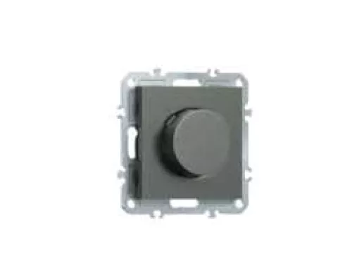 Светорегулятор поворотный Triac LED 100Вт, активная нагрузка 300Вт, цвет матовый титан, серия A07 Donel