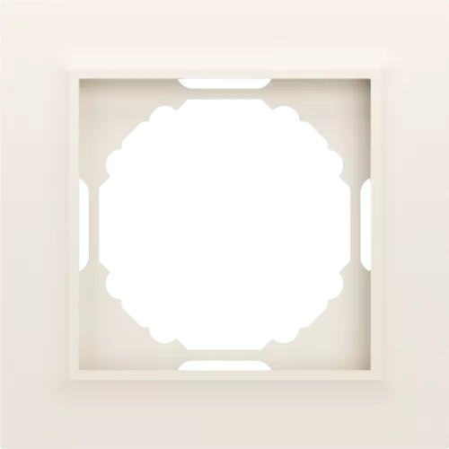 Рамка Wave 1-я, цвет матовый кремовый, серия A07 Donel
