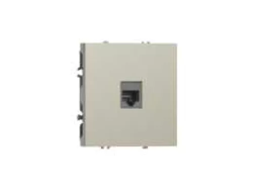 Розетка RJ45 cat.5, компьютерная на 1 выход, цвет шампань, серия S08 Donel