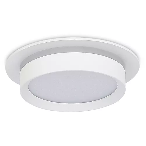 Светильник встраиваемый под LED-лампу с цоколем GX53 D110xH50мм IP20, белый, без лампы