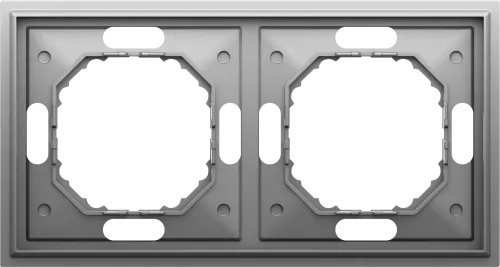 Рамка Podium 2-я, цвет серый графит, серия S08 Donel