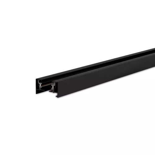 Шинопровод однофазный алюминиевый, накладной/подвесной, L2080х34х19.2мм, токоподвод и заглушка в комплекте, цвет - черный
