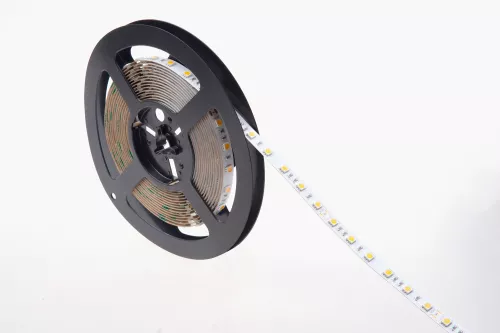 Лента светодиодная SMD тёпло-белая DC24V 14,4W/m 3000K 1400Lm/m 60д/м CRI>85 IP20, упаковка 5 метров, ширина 10мм, высота 2мм, самоклейкая