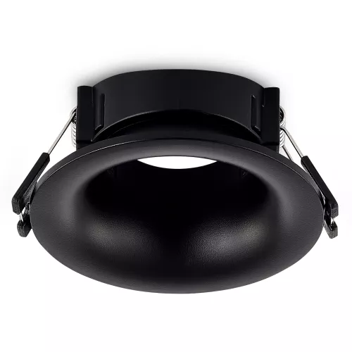 Светильник встраиваемый под LED-лампу с цоколем GU10  D86xH40мм IP20, черный, без лампы