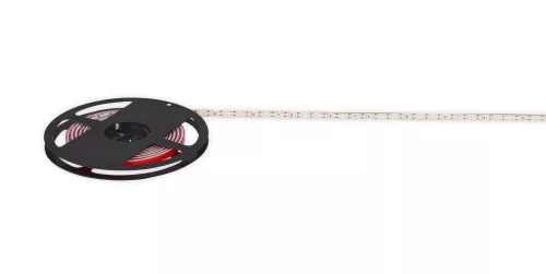 Лента светодиодная SMD тёпло-белая DC24V 9,6W/m 3000K 1335Lm/m 120д/м CRI>90 IP65, упаковка 5 метров, ширина 8мм, высота 3,8мм, самоклейкая