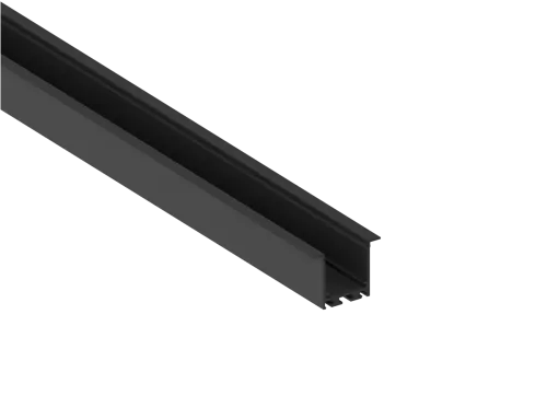 Встраиваемый алюминиевый профиль, сечение 47,2х35мм, длина 3 метра, цвет черный