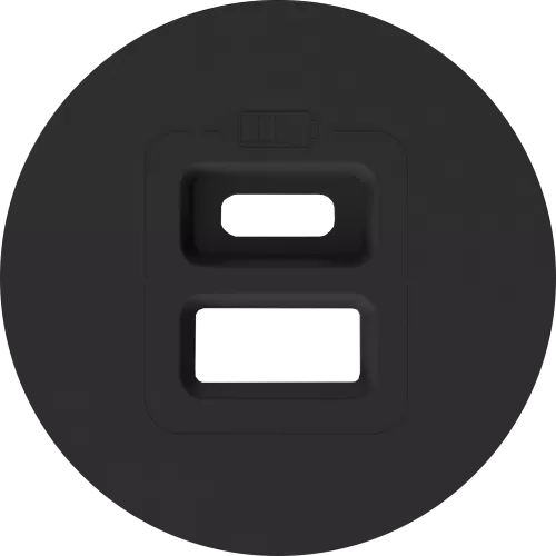 Накладка для розеток USB, матовый шоколад, серия D16