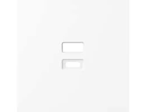 Накладка для USB-зарядки, цвет глянцевый белый, серия S08 Donel