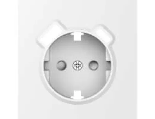 Накладка для розетки Schuko с зарядным устройством USB A+C, со шторками 16A 250В, матовый белый, серия S08