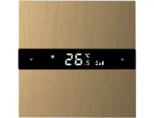 KNX многофункциональный термостат, цвет матовое золото