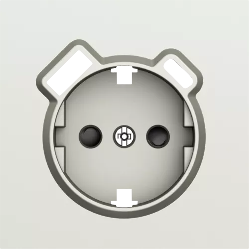 Накладка для розетки Schuko с зарядным устройством USB A+C, со шторками 16A 250В, шампань, серия S08