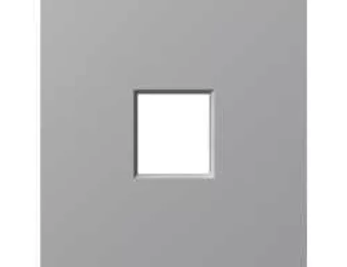 Накладка на 1 выход для розеток RJ11, RJ45 и TV/SAT, цвет матовый серый, серия A07 Donel