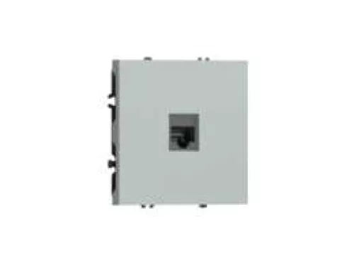 Розетка RJ45 cat.5, компьютерная на 1 выход, цвет графит серый, серия S08 Donel