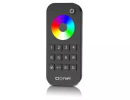 Пульт дистанционного управления RGB+W, 4 канала, зона охвата 30 метров, цвет черный