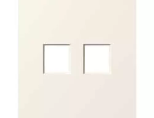 Накладка 2-я для розеток RJ45,TV,SAT, матовый кремовый, серия S08