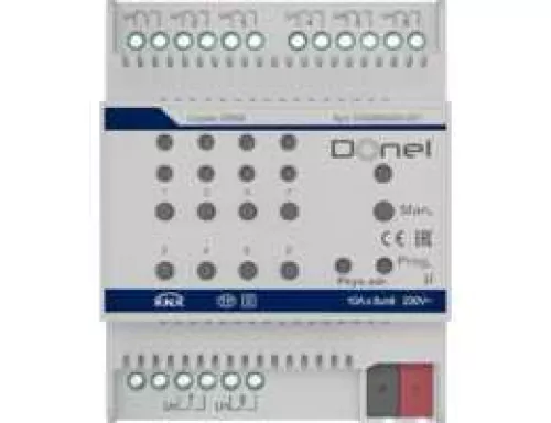 KNX многофункциональный актуатор 8-ми канальный 10A