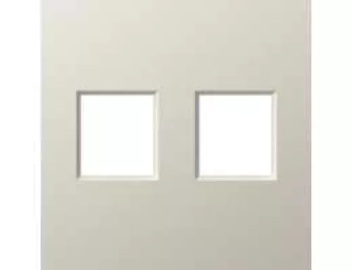 Накладка на 2 выхода для розеток RJ11, RJ45 и TV/SAT, цвет матовый кашемир, серия A07 Donel