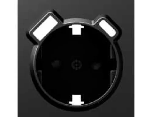 Накладка для розетки Schuko с зарядным устройством USB A+C, со шторками 16A 250В, матовый карбон, серия A07