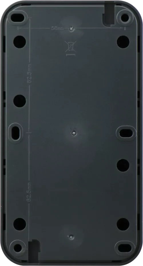 Двойной блок накладной IP55 - розетка Schuko с заземлением со шторками с крышкой 16А 250В на винтах + выключатель 1-клавишный проходной накладной 10A 250В, цвет антрацит, серия W55 Donel