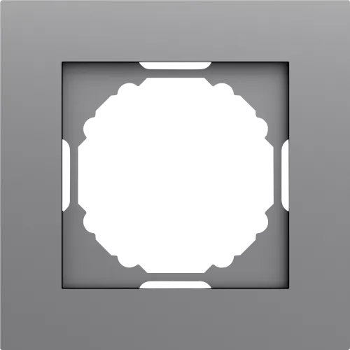 Рамка 1-я, цвет матовый серый, серия A07 Donel