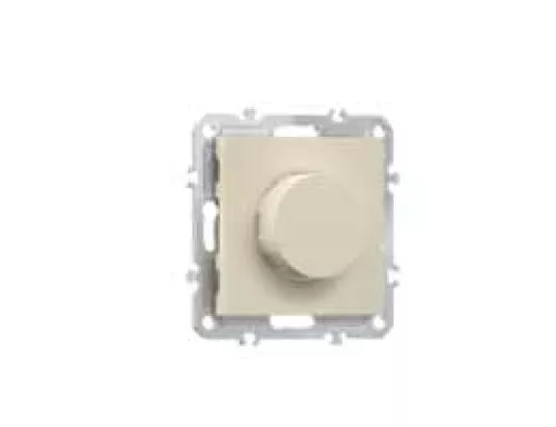 Светорегулятор поворотный Triac LED 100Вт, активная нагрузка 300Вт, цвет матовый кремовый, серия A07 Donel
