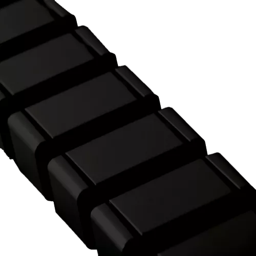 Пластиковый органайзер вертикальный SquareDesign для декоративной укладки проводов, длина 0,792 метра, цвет черный