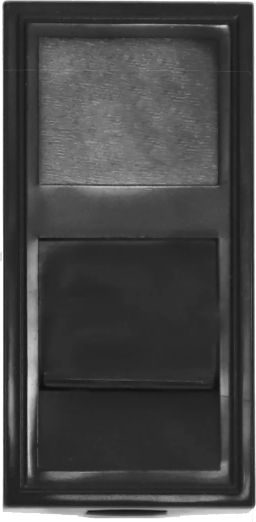 Розетка компьютерная RJ45 кат.6a UTP, 1 модуль, 22,5х45мм, цвет черный