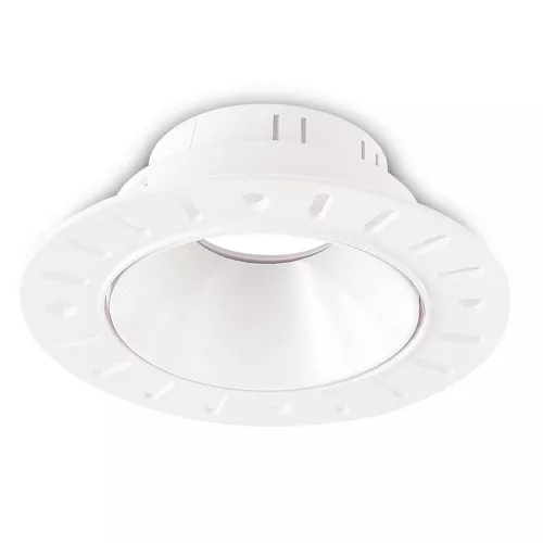 Светильник встраиваемый под LED-лампу с цоколем GU10 D110xH40мм IP20, белый, без лампы