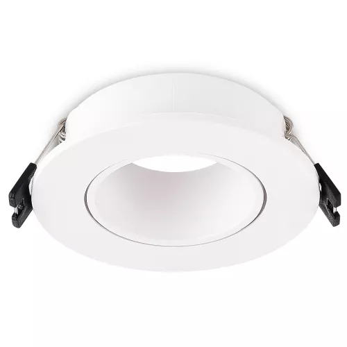 Светильник встраиваемый поворотный под LED-лампу с цоколем GU10 D90xH29мм IP20, белый, без лампы