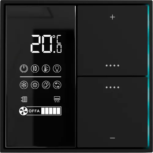 KNX многофункциональный комнатный термостат, цвет черная черепаха