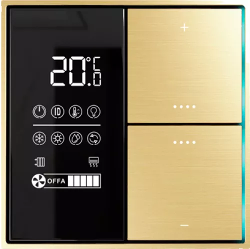 KNX многофункциональный комнатный термостат, цвет глянцевое золото