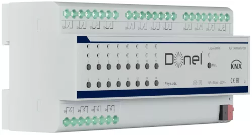 KNX многофункциональный актуатор 16-ти канальный 10A