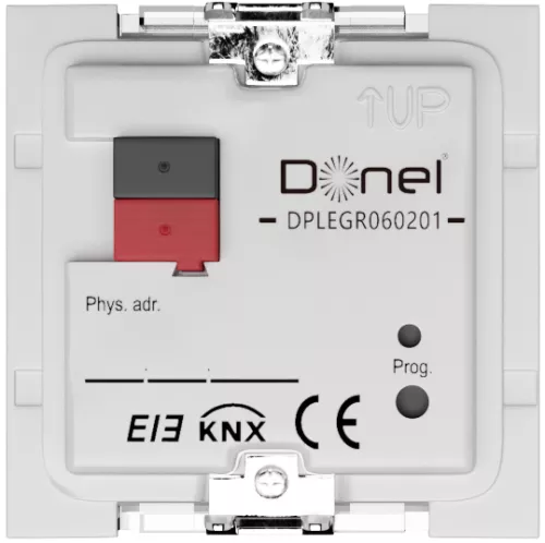 KNX cенсорный кнопочный модуль на 3 группы, 55х55мм, цвет черный