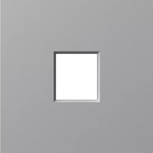 Накладка на 1 выход для розеток RJ11, RJ45 и TV/SAT, цвет матовый серый, серия A07 Donel