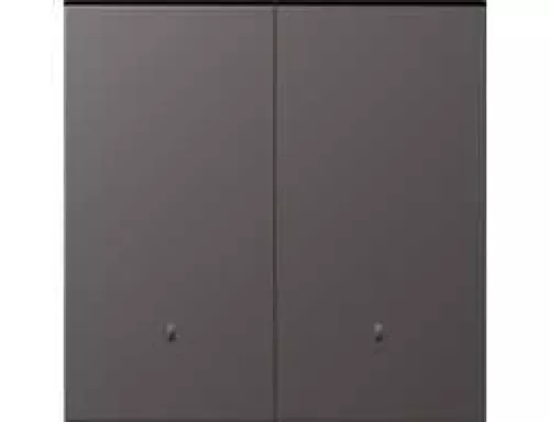 Клавиша 2-я с подсветкой, цвет матовый титан, серия S08 Donel