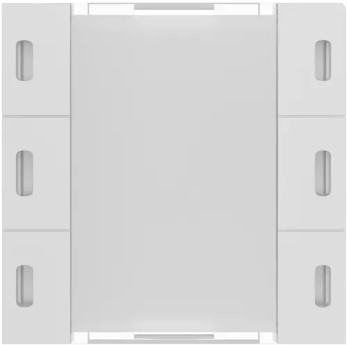 KNX cенсорный кнопочный модуль на 3 группы, 55х55мм, цвет белый