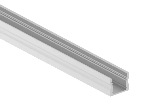Накладной алюминиевый профиль, сечение 17,2х14,5мм, длина 2 метра, цвет белый