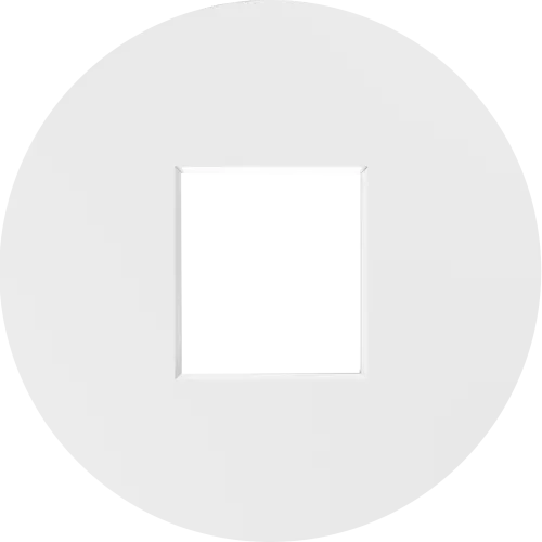 Накладка 1-я для розеток RJ45,TV,SAT,HDMI, глянцевый белый, серия D16